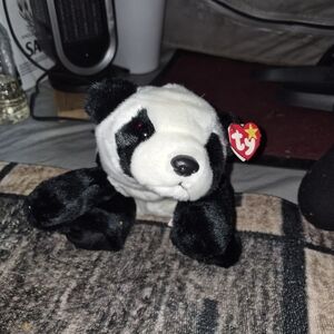 Ty Beanie Baby Panda Peking 1998/1999 Tag Errors & Stamped For Korean Market.